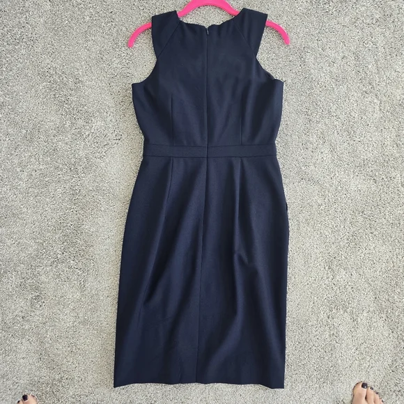 J Crew, Elegant Navy Blue Sleeveless Dress,  Size 2 - Picture 3 of 3
